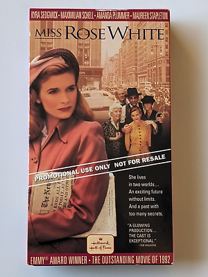 #ad Miss Rose White VHS 1992 KYRA SEDGWICK RARE FULL LENGTH SCREENER **TESTED** 🔥