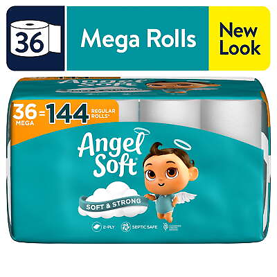 #ad Angel Soft Toilet Paper 36 Mega Rolls