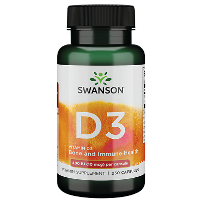 #ad Swanson Vitamin D 3 400 Iu 250 Capsules