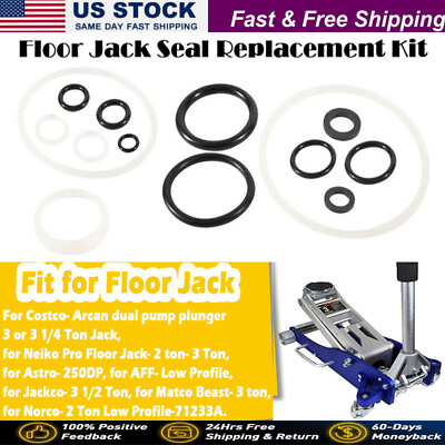 #ad Floor Jack Seal Repair kit for Costco Arcan Dual Pump Plunger 3 or 3 1 4 Ton