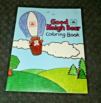 #ad Rare and Unused Circa 1990#x27;s State Farm Coloring Book Good Neigh Bear