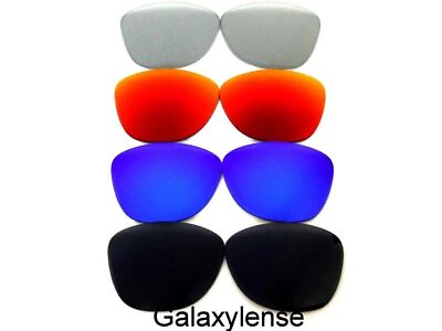 #ad Galaxy Replacement Lenses For Oakley Frogskins Blackamp;Blueamp;Redamp;Titanium 4 Pairs