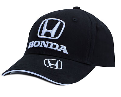 #ad Honda Black Classic Logo Hat