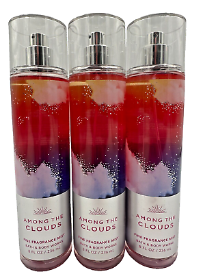 #ad Bath amp; Body Works LOT 3 Among The Clouds Fine Fragrance Mist 8 oz Whipped Berry