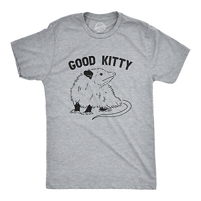 #ad Mens Good Kitty T Shirt Funny Cute Opossum Kitten Joke Tee For Guys