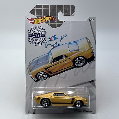 #ad 2019 Hot Wheels GBC28 #x27;69 Ford Mustang Yellow #4 Larry Wood 50