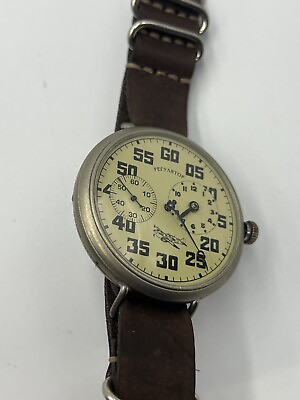 #ad Big Vintage Regulator Mens Wrist Watch Soviet Officer Pilot Watch 50mm