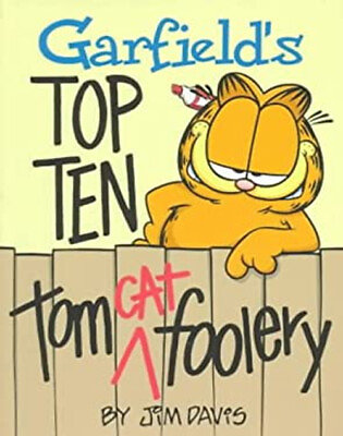 #ad Garfield#x27;s Top Ten Tom Cat Foolery Hardcover Jim Davis