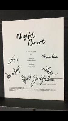 #ad quot;Night Courtquot; SIGNED by Melissa Rauch and Kunal Nayyar Script Cover Page 2024