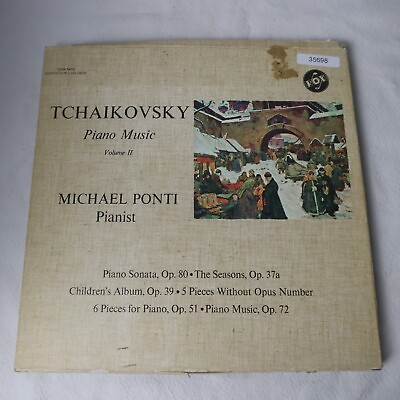 #ad Michael Ponti Tchaikovsky Piano Music Vol 3 Box Set LP Vinyl Record Album