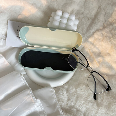 #ad Portable Cream Colored Glasses Case Cute Sunglasses Myopia Glasses Storage B ❤TH