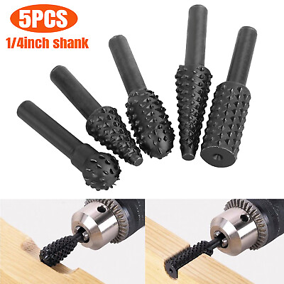 #ad 5PCS 1 4#x27;#x27; Drill Bit Set Cutting Tools for Woodworking Knife Wood Carving Tool