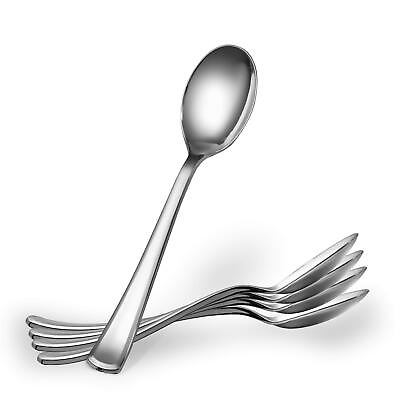 #ad Disposable Heavy Duty Silver Plastic Spoons Fancy Plastic Silverware Looks L...