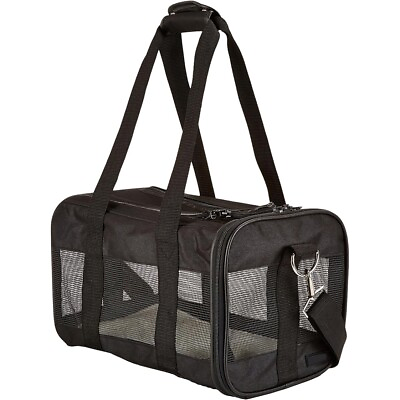 #ad Small Soft Sided Mesh Pet Travel Carrier 13.8 x 8.7 x 8.7 Inches