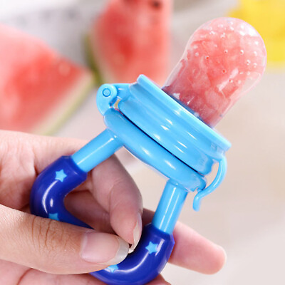 #ad Baby Fruit Feeder Pacifier Fresh Food Feeder Infant Silicone Teething Nibbler