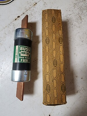#ad NOS BUSS One Time FUSE NON 150 Amp 250 Volts or less with Box Bussman Mfg Div