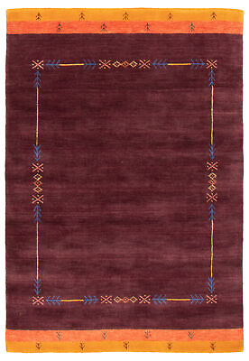 #ad Traditional Hand Knotted Gabbeh Carpet 4#x27;0quot; x 5#x27;9quot; Wool Area Rug