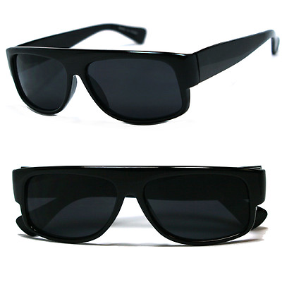 #ad Classic Old School Eazy E Flat GANGSTER CHOLO Sunglasses Super Dark $8.90