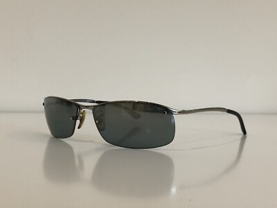 #ad Ray Ban RB 3183 004 82 Semi Rimless Gunmetal Gray Sunglasses 63 15 3P Frame Only
