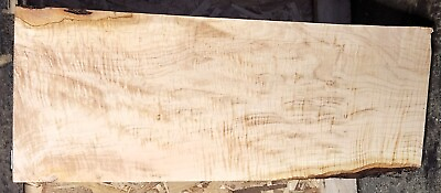 #ad FIGURED TIGER FLAME MAPLE WOOD 0218 GUITAR MAKERS 5A Special 26.5x10x2.625
