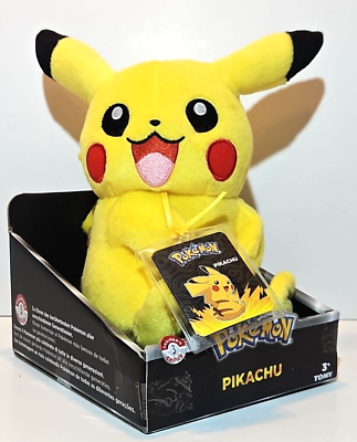 #ad Pikachu Pokemon Plush Stuffed Animal Toy Soft Figure Tomy 9quot; Trainer#x27;s Choice