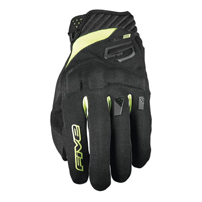 #ad Five5 Gloves RS3 Evo Black and Yellow Motorcycle Gloves Men#x27;s Sizes MD 3XL