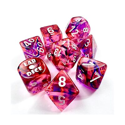 #ad Wondertrail Nebula Light Special Dice with White Numbers 71 16mm 5 8in