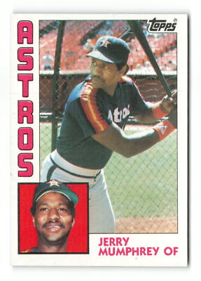#ad 1984 Topps Jerry Mumphrey #45 Houston Astros Baseball Card