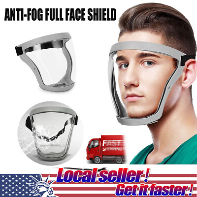 #ad Full Face Super Protective Anti Fog Mask Shield Safety Transparent Head Cover US