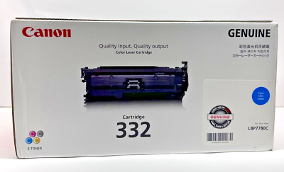 #ad Canon 332 Color Laser Printer Toner Cartridge Cyan LBP7780C FACTORY SEALED🔥🔥