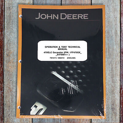 #ad John Deere 470GLC Excavator Operation amp; Test Service Manual TM12174