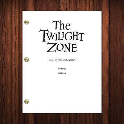 #ad The Twilight Zone TV Show Script Pilot Episode Full Screenplay