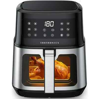 #ad Air Fryer 8in1 Airfryer Oven W Viewing Window Smart Touch 5.3QT 1200W TaoTronic