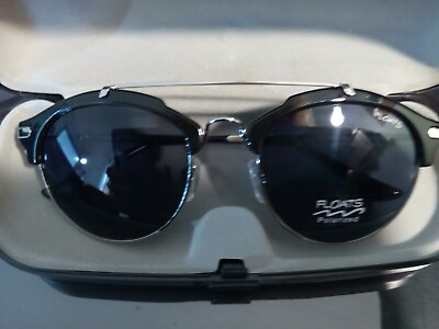 #ad Floats NEW Sunglass F4232 Polarized 52 21 Black silver Rxable Great Deal