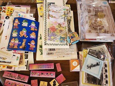 #ad Crafting Bundle Stamps Stickers And Rub on Embellishments