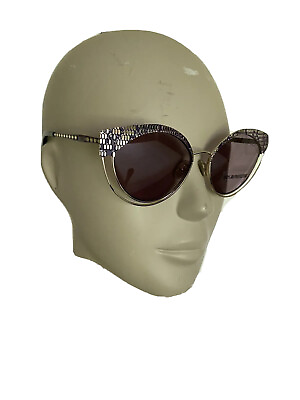 #ad Roberto Cavalli Women’s Cat eye Gold Purple 57mm Sunglasses RC1125 S New