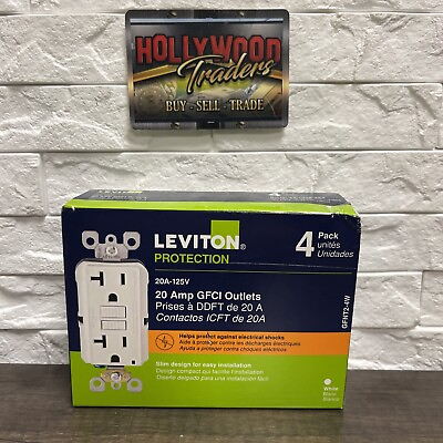 #ad Leviton M42 GFNT2 4W GFCI Outlet 4 Pack