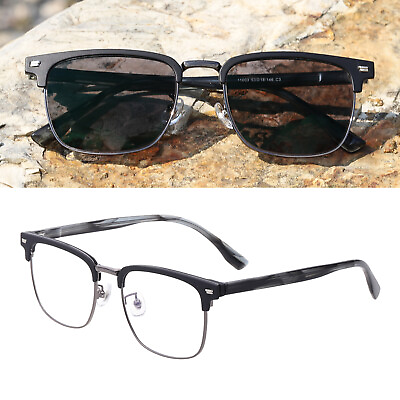 #ad #ad Men#x27;s Business Photochromic Grey Reading Glasses Single Vision Sunglass Reader
