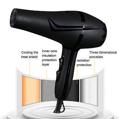#ad Hair Care Auto Power Off Comfortable to Grip High Power Hair Dryer Hair Dressing