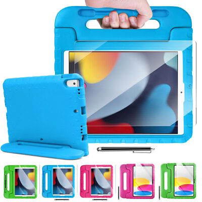 #ad Case for iPad 10th 9th 8th 7th Generation Kids Shockproof Handle Stand EVA Cover