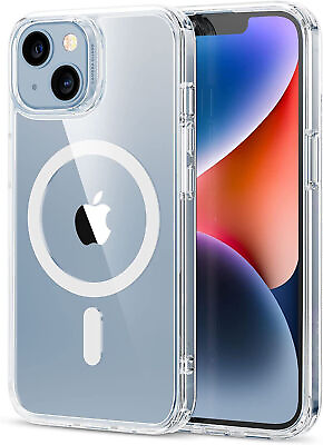 #ad Magnetic Case For iPhone 15 14 13 12 11 Pro Max Slim Transparent Phone Case