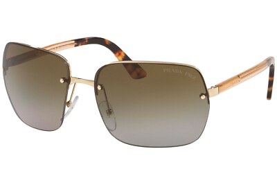 #ad Authentic PRADA PR 63VS ZVN6E1 Sunglasses Pale Gold Brown Gradient *NEW* 62 mm $80.00