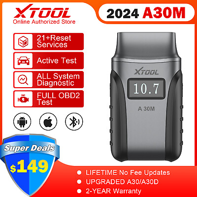 #ad XTOOL Anyscan A30M Wireless OBD2 Diagnostic Scanner Bi Directional Code Reader