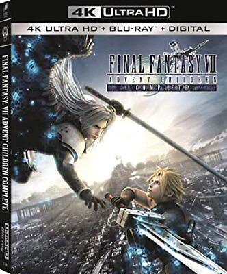 #ad New Final Fantasy VII: Advent Children Complete 4K Blu ray Digital