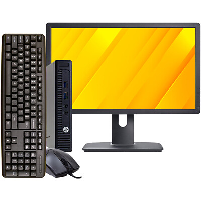 #ad HP Desktop i5 Computer Up To 16GB RAM 1TB HDD SSD 22in LCD Windows 10 Pro Wi Fi