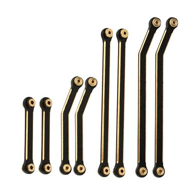 #ad Brass Upgrade Tool Chassis Body Pull Rod Links for RC 1 24 Axial SCX24 90081