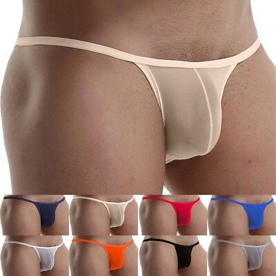 #ad Men Panties Underwear Ice Silk Low rise 1 Pcs Breathable M l xL 2XL Nylon