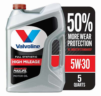 #ad Valvoline Full Synthetic High Mileage MaxLife 5W 30 Motor Oil 5 QT Motor Oil