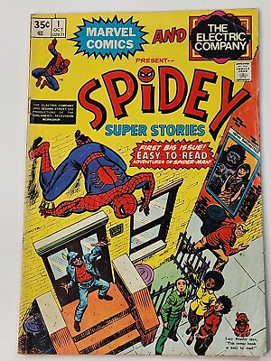 #ad Spidey Super Stories 1 Marvel Comics Electric Company Bronze Age 1974
