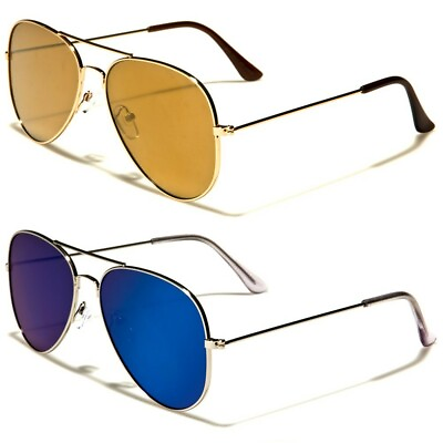 #ad Air Force Teardrop Shaped Flat Mirrored Lenses Men Women Aviator Sunglasses $9.99